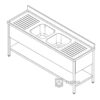 Spoeltafel Combisteel 7452.0460 - 1